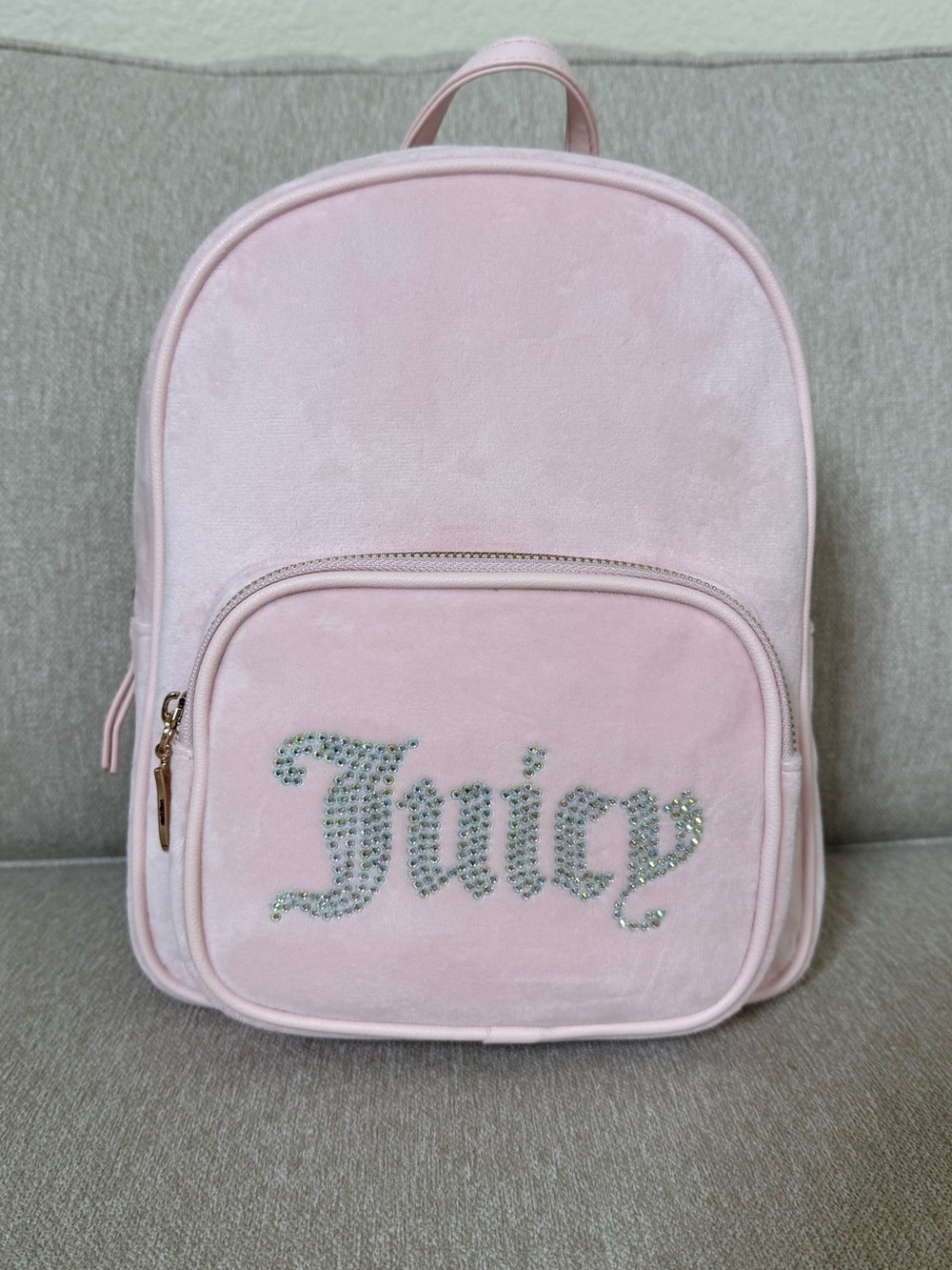 NWT Juicy Couture Diamond Velour Backpack